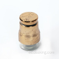 Botella de vidrio de leche de 200 ml de nueces de café de vidrio pequeño recipiente de almacenamiento hermético juego de especias con tapa
